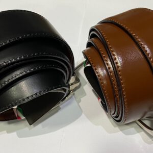 CINTURON PIEL GV 005 BAS REVERSIBLE NEGRO/MARRON