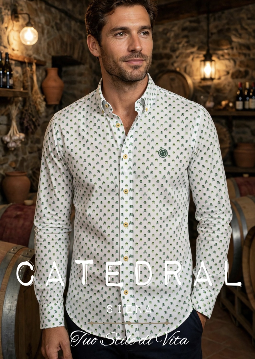 Camisa Urban Button Calaveras 538