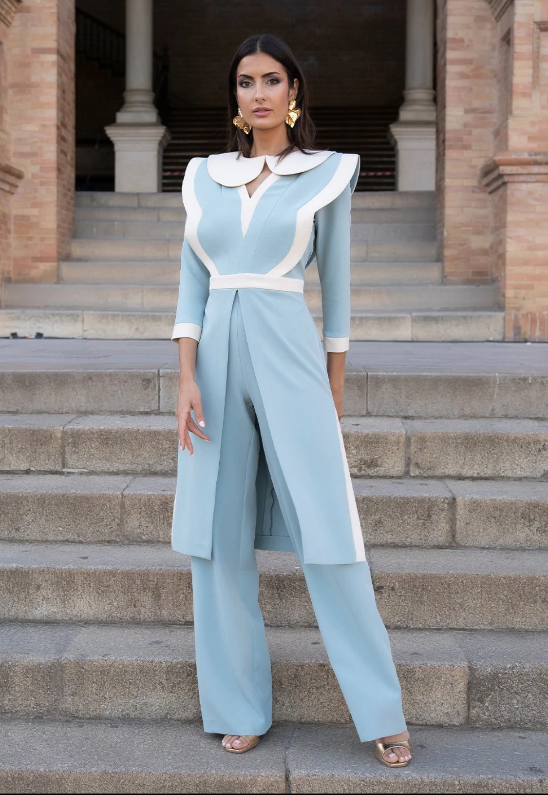 CONJUNTO PANTALON CASACA ONDAS BEGONIA