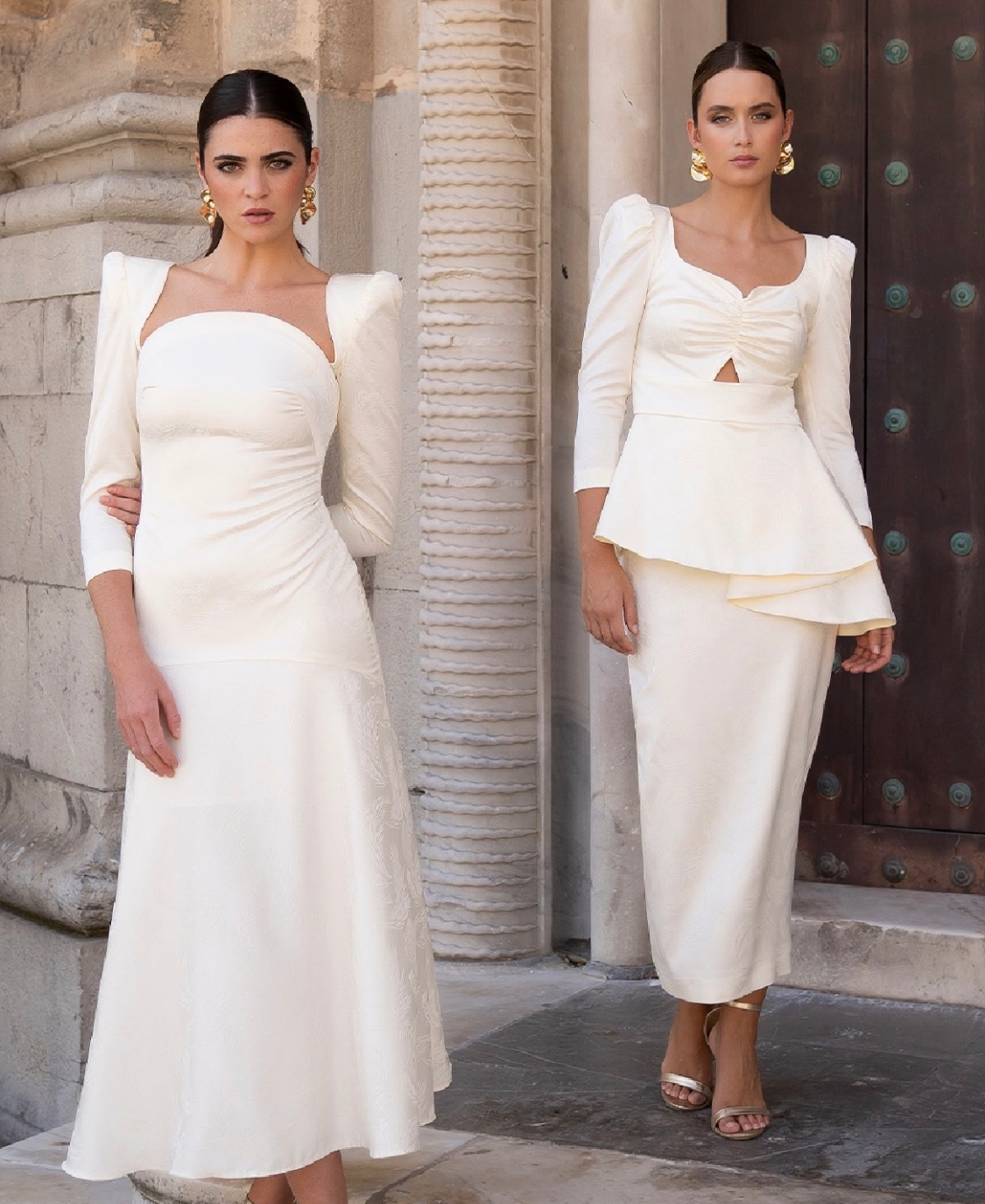 Conjunto falda plumas